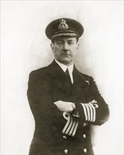 Henry W Parker. Portrait of Captain Henry W Parker, commanding aboard HMS Repulse. Location