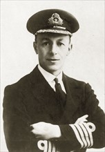 Captain Charles W Round-Turner. Portrait of Captain Charles W Round-Turner, commanding aboard HMS