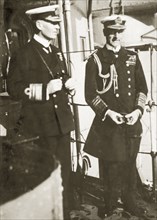Viscount Jellicoe of Scapa and Vice-Admiral Field. Admiral of the Fleet and Governor General of New