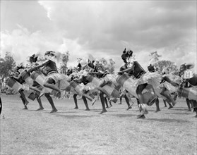 Chuka drummers at the Royal Show. A group of Chuka drummers perform a traditional dance at the