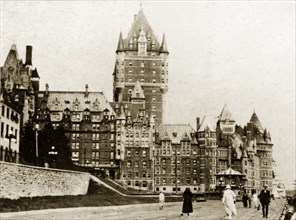 The Chateau Frontenac Hotel. View of the grandiose Chateau Frontenac Hotel built by the CPR