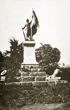 South African war memorial, Quebec. A South African war memorial, crowned with the statue of a
