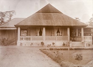 Millers Brothers' staff bungalow. Exterior of a bungalow belonging to the Miller Brothers agency.