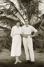 Alfred and Dorothy Tamlin. Amateur portrait of Alfred Tamlin and his wife Dorothy, nee Lamble,
