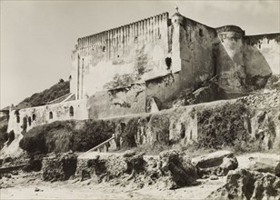 Fort Jesus on Mombasa Island. View of Fort Jesus, a Portuguese fort built on Mombasa Island in 1593