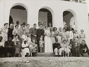 Methodist missionary marriage in Kenya. English Methodist missionary, Reverend Ian Lewis, and his