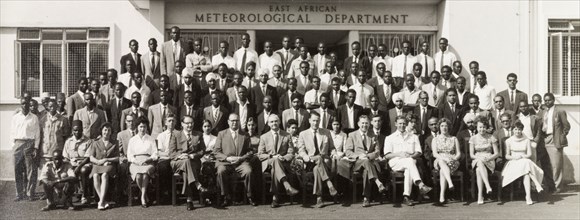 East African Meteorological Department. Staff of the East African Meteorological Department pose