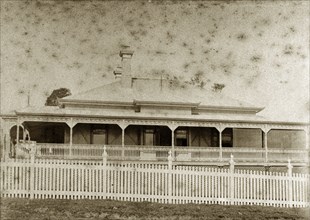 House called 'Nundora', Australia. The Brodribb family's house 'Nundora' surrounded by a white