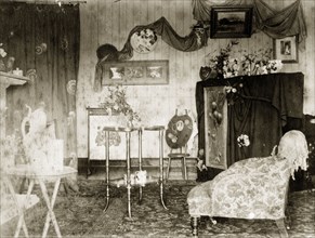 The drawing room at 'Nundora'. A typical Victorian drawing room at 'Nundora', the Brodribb family's