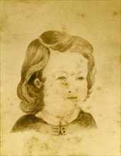 Tom (aged) four years', Australia. Photograph of a sketch created by an unknown artist of 'Tom