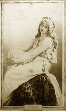 Mary Anderson as 'Perdita'. Photograph of a printed portrait featuring actress Mary Anderson