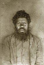 Aboriginal man from Queensland. Amateur portrait of a middle-aged aboriginal man, possibly an