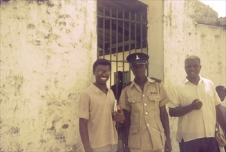 A priest visits Badagry prison. A Church of Nigeria priest, identified as Sonkor Adigili, makes a
