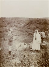 European excursion, Morocco. A European man identified as 'Hunter', talks with his local guide or