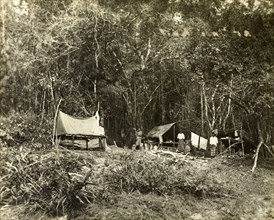 Trigonometrical survey camp at Tali Kail. Trigonometrical survey camp at Tali Kail. Near Gerik,