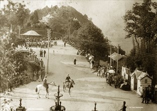 View of Darjeeling. View of Darjeeling looking towards the bandstand and 'chowrasta', the