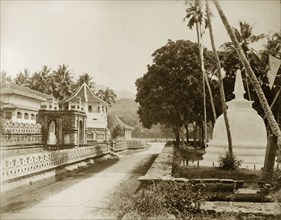 The Dalada Maligawa, Ceylon. The Dalada Maligawa, or Temple of the Buddha's Tooth. Kandy, Ceylon
