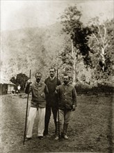 Sitwell and colleagues. Infomal portrait of S.A.H. Sitwell and his two European colleagues in the