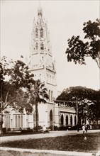 Church in Georgetown. The Roman Catholic Church in Georgetown. Georgetown, Guyana, circa 1948.