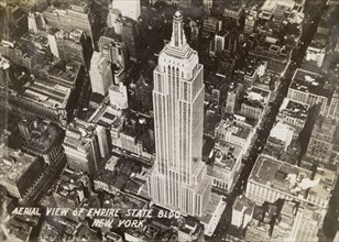 Empire State Building. Ariel view of the Empire State Building. New York, United States of America,