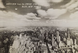 North view of Manhattan Island. View, facing north, of Manhattan Island, taken from the top of the
