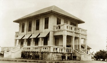 A colonial house, Nigeria. A colonial house identified by the original caption as 'G.B. Ollivant's