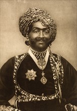 Nawab of Junagadh. Half-length studio portrait of Sir Rasul Khan (1858-1911), Nawab of Junagadh,