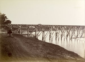 Port Antonio extension line. A narrow trestle bridge carries the Port Antonio railway extension