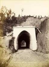 Railway tunnel 'No. 5'. Tunnel 'No. 5', shown before the construction of the railway track that