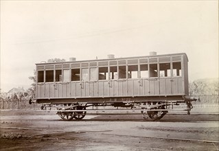 Third class carriage, Jamaica. A Jamaica Railway third class carriage with open windows. Jamaica,