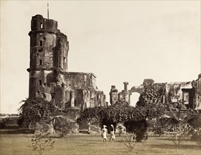 Ruins of the British Residency. The British Residency at Lucknow, ruined during the Indian Mutiny