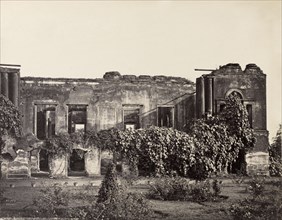 Ruins of the British Residency. The British Residency at Lucknow, ruined during the Indian Mutiny
