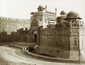 Lahore Gate, Delhi Fort. Approach to the Lahore Gate, the western entrance to the Delhi Fort