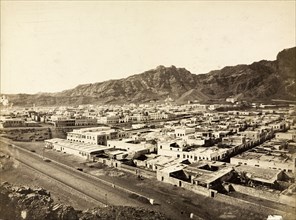 View of Aden. View of Aden, taken from a high vantage point looking towards the mountains that ring