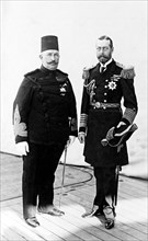 Khedive of Egypt and King George V. Abbas Hilmi, Khedive of Egypt, and King George V (r.1910-36),