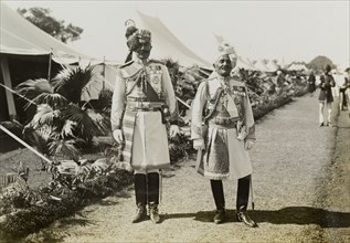 The Maharajahs of Bikanir and Idar. Portrait of Sir Ganga Singh, the Maharajah of Bikanir, and Sir