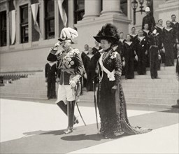 Duke and Duchess of Connaught at Cape Town. The Duke and Duchess of Connaught leave Cape Town's