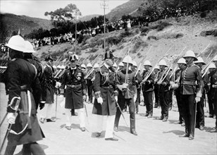 Guard of Honour for the Duke of Connaught. The Duke of Connaught inspects a Royal Guard of Honour