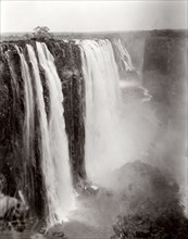 Victoria Falls. View of Victoria Falls, situated on the Zambezi River on the border between