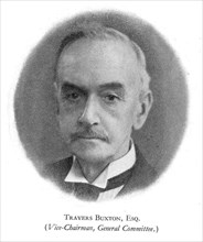 Travers Buxton. Portrait of Travers Buxton (c.1875-1945), at the time of this photograph, Vice