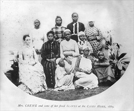 Cairo Home for Freed Women Slaves. Portrait Mrs Crewe, a European matron at the Cairo Home for