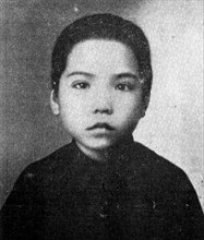 The last child sold in Hong Kong. Portrait of a child slave, freed from domestic servitude under