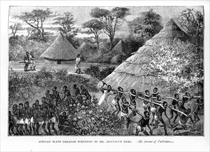 Surprised by Montague Kerr. A book illustration depicts African slave traders rushing their