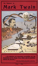 An Answer to Mark Twain'. The cover of 'An Answer to Mark Twain', a piece of propaganda issued by