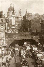 View across Ludgate Circus. View across Ludgate Circus looking towards Ludgate Hill and St Paul's