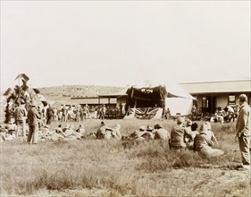 Christmas Day performance at Harrismith. British soldiers and their wives celebrate Christmas Day