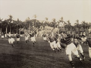 Bombay Rugby Team league match. An action shot of the Bombay Rugby Team during a league match.