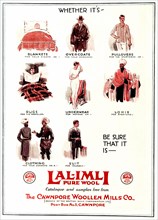 Advertisement for 'Lal-Imli' wool. A full-page advertisement for 'Lal-Imli' wool, taken from the
