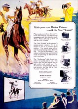 Advertisement for 'Cine-Kodak'. A full-page advertisement for 'Cine-Kodak' motion cameras and