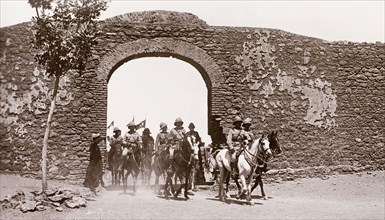 The Duke of Connaught visits Omdurman, 1899. The Duke of Connaught and his entourage, all dressed